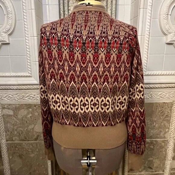 Mark Eisen George. Size XL 16/18. 25% Angora Rabbit. Metallic Cardigan. B109 - Picture 2 of 6